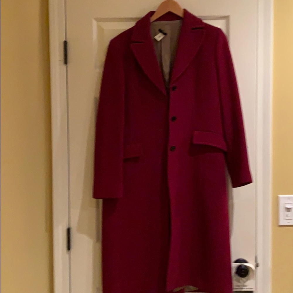 JCrew three quarter light wool coat.